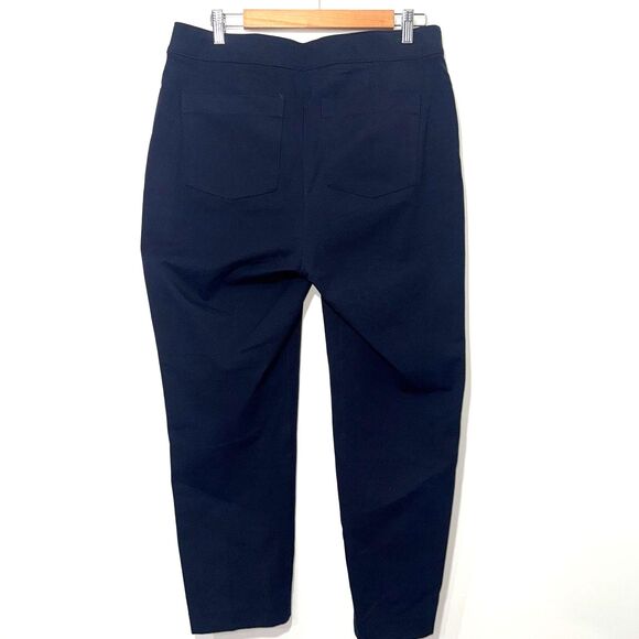 SPANX On The Go Ankle Slim Straight Pant -  Navy L - Picture 3 of 8